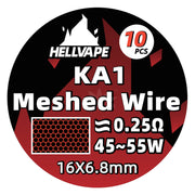 Hellvape Mesh Wire Ka1 0.25Ohm (10Pk) Prebuilt Coil